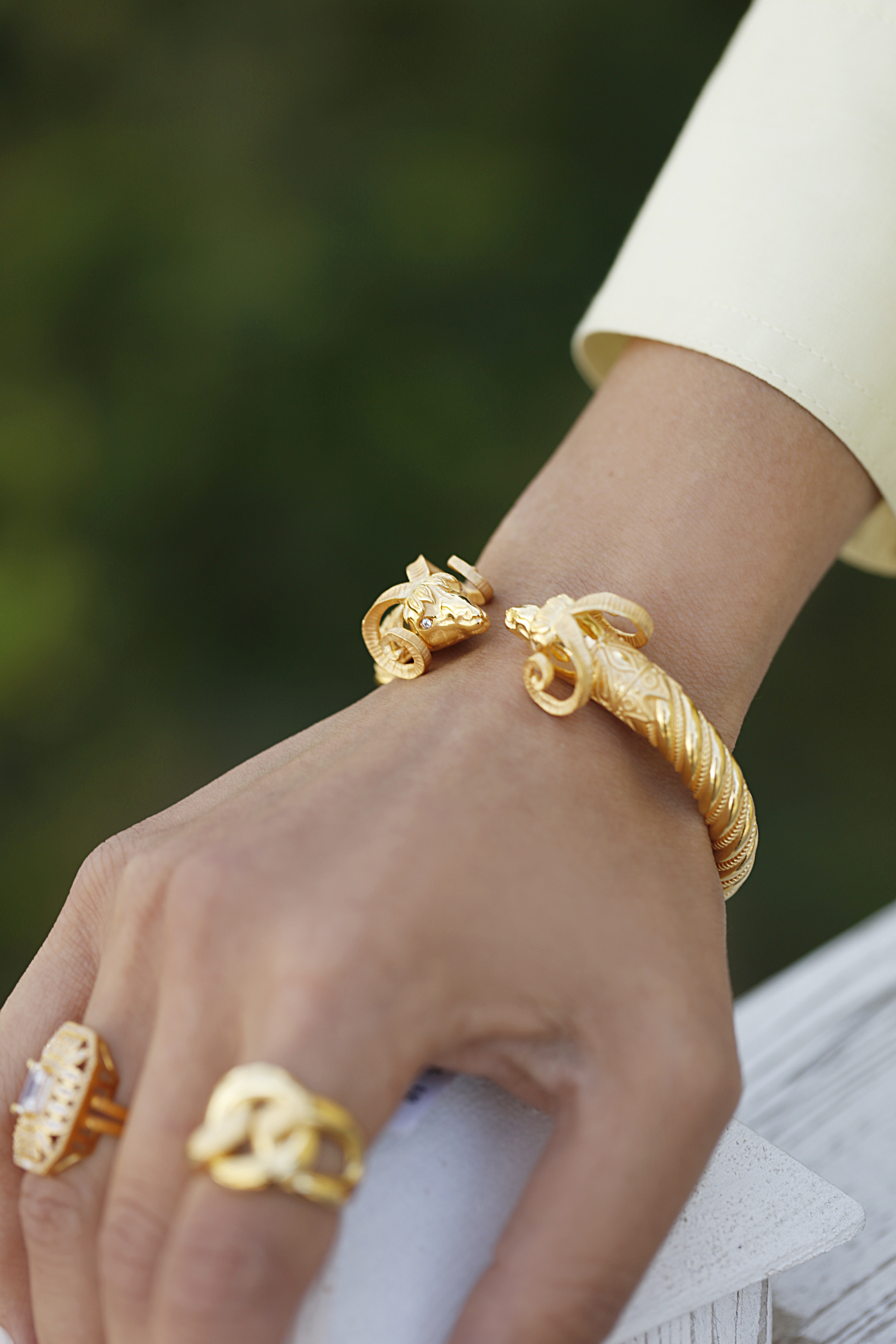 Golden Aries Cuff